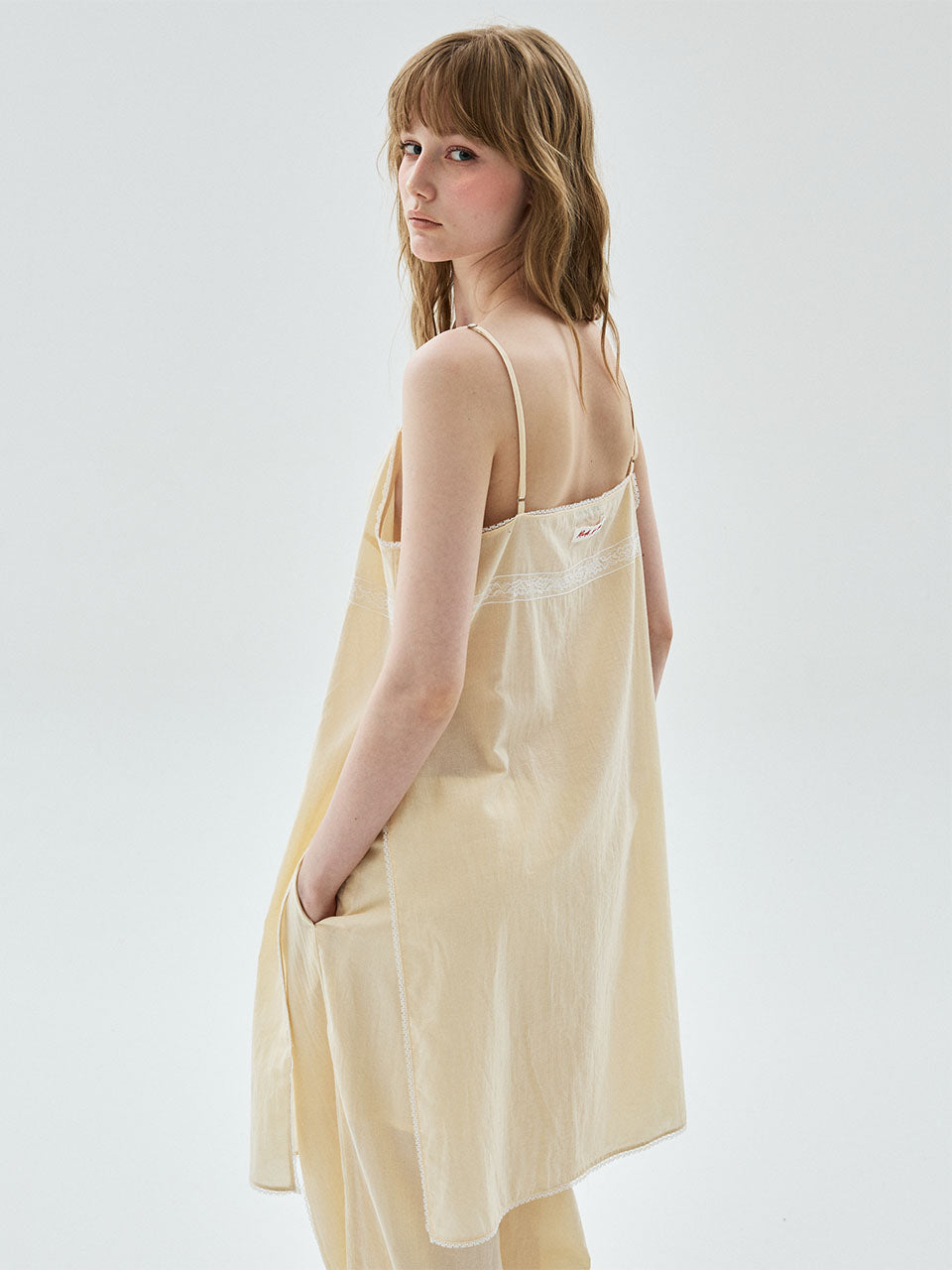 Mardi Mercredi - Sheer Cotton Sleeveless Dress Lace (Cream) product image 1 | TRAB K-Fashion Australia