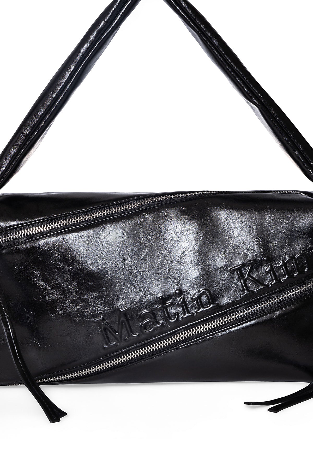 Matin Kim - Padded Diagonal Zipper Bag (Black) product image 4 | TRAB K-Fashion Australia