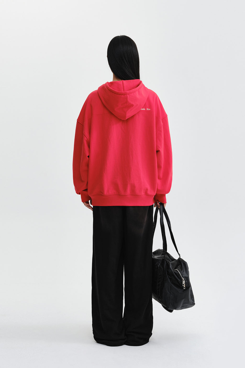 Matin Kim - Color Block Hoody Zip Up (Red) product image 8 | TRAB K-Fashion Australia