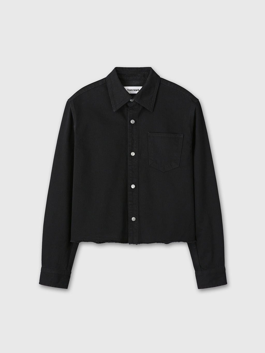 Tonywack - Denim Cut-Off Shirt Blouson (Black) product image 9 | TRAB K-Fashion Australia