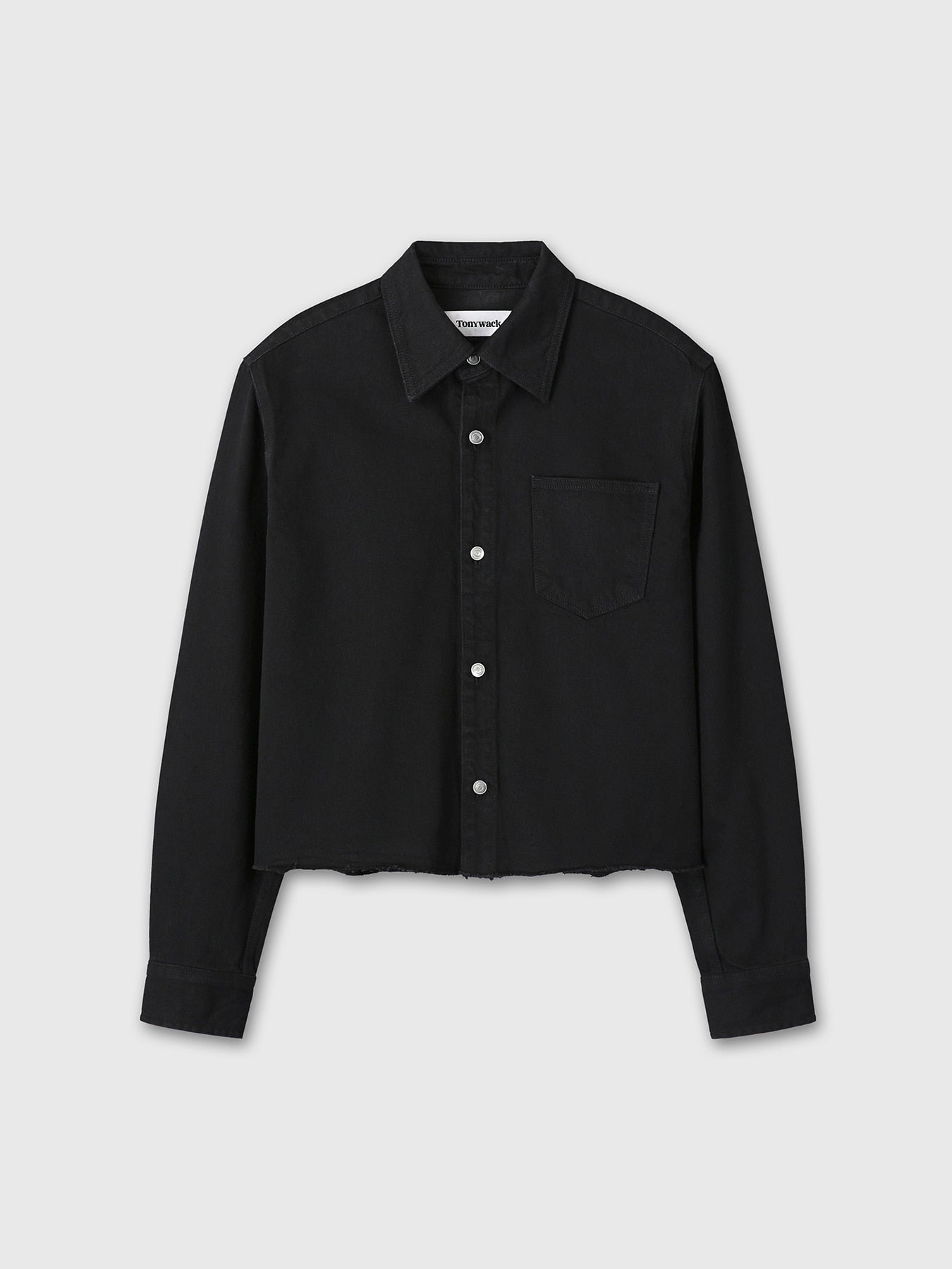 Tonywack - Denim Cut-Off Shirt Blouson (Black) product image 9 | TRAB K-Fashion Australia