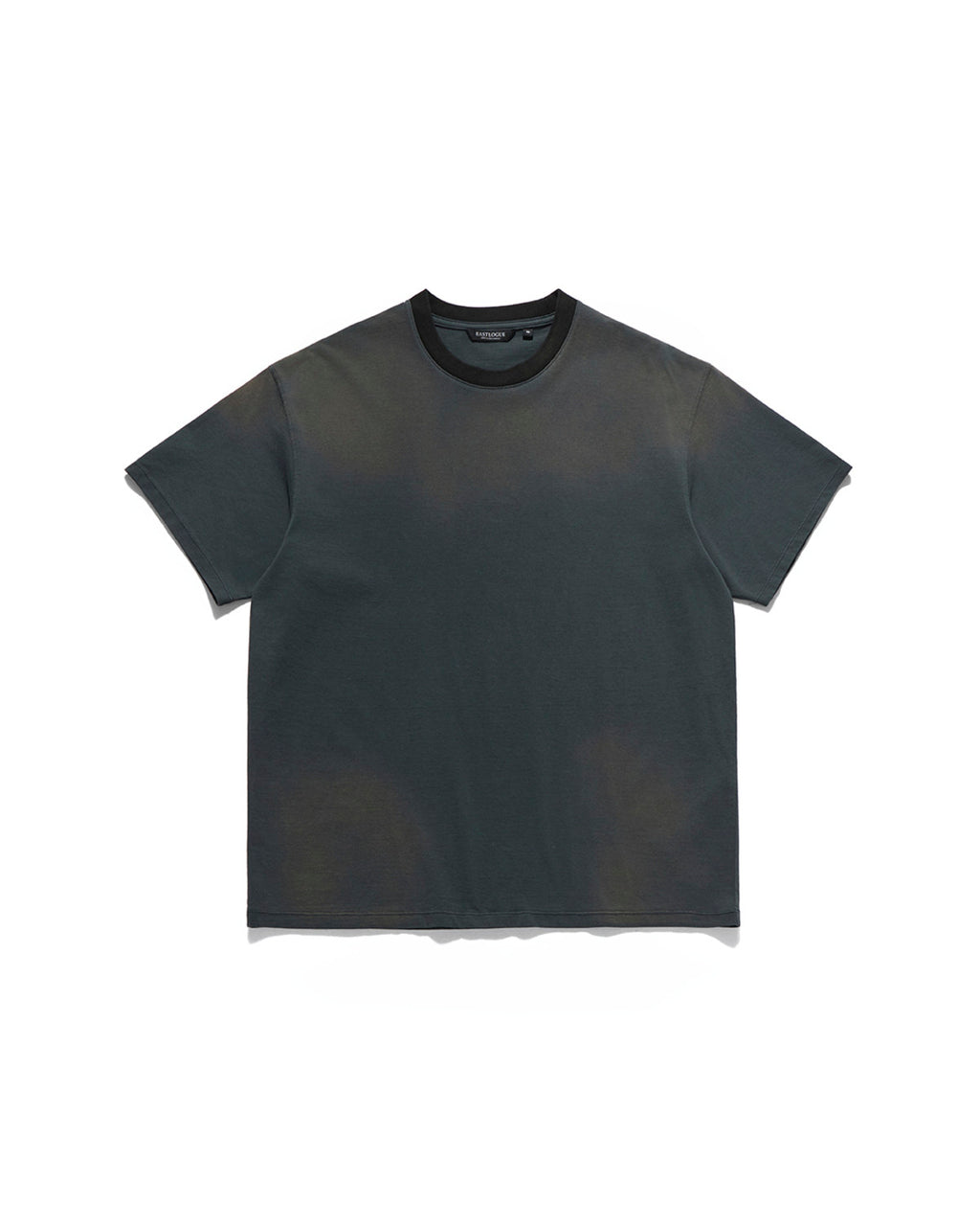 Eastlogue - Bleached Ringer Boxy T-shirts (Charcoal & Black) product image 1 | TRAB K-Fashion Australia