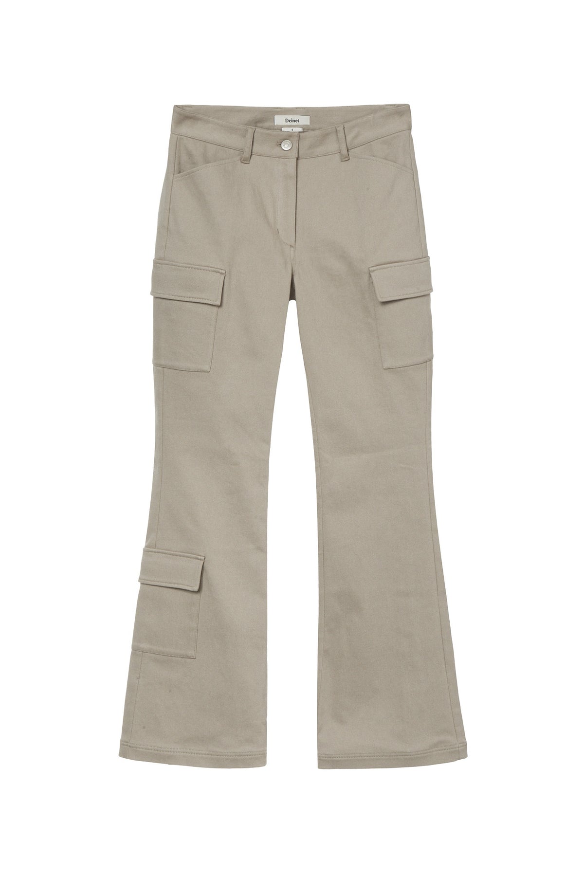 Deinet - Cotton Semi Bootcut Pants (Beige) product image 1 | TRAB K-Fashion Australia