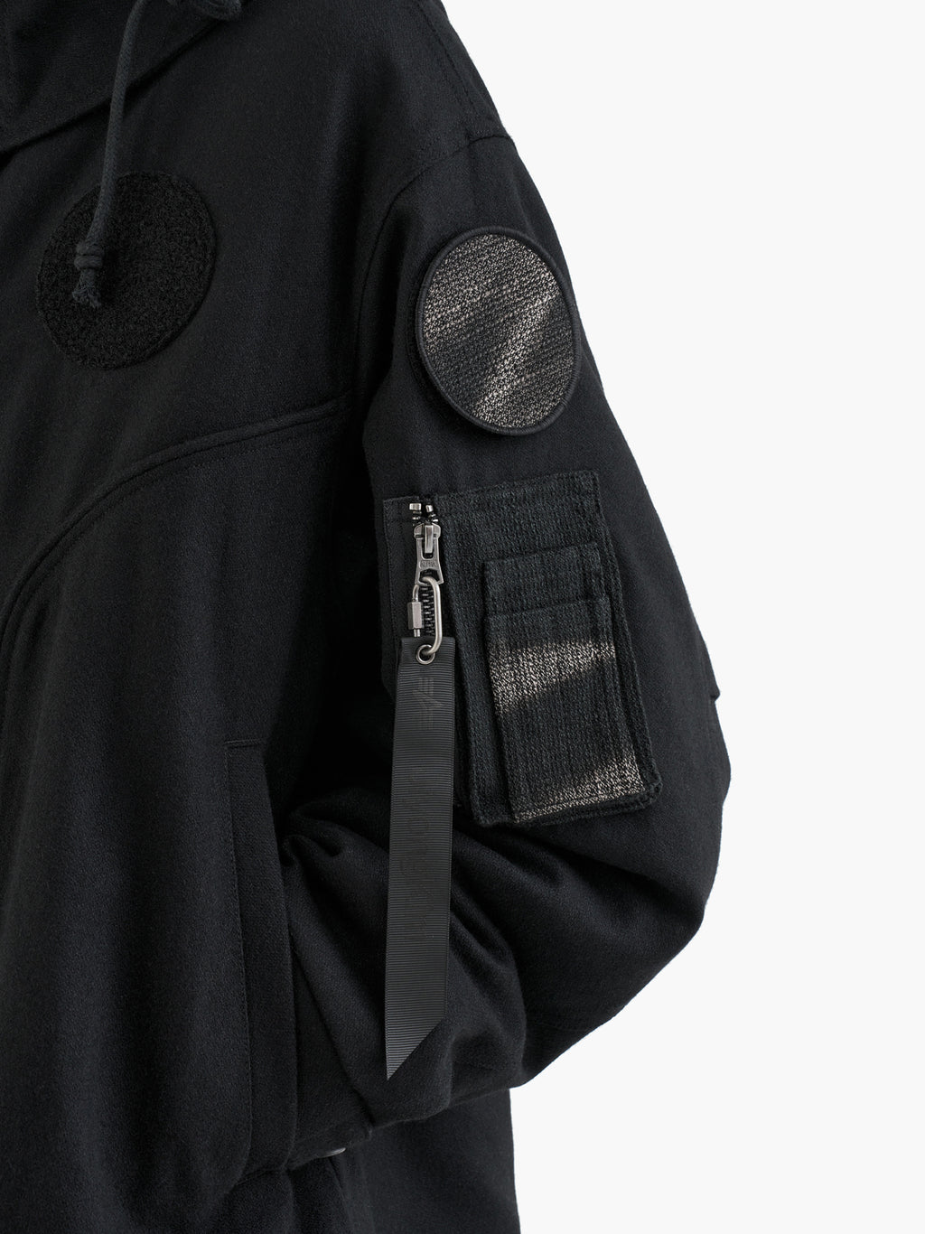 Jiyong Kim - Sun-Bleached Detachable Hood Fishtail Coat (Black) product image 9 | TRAB K-Fashion Australia