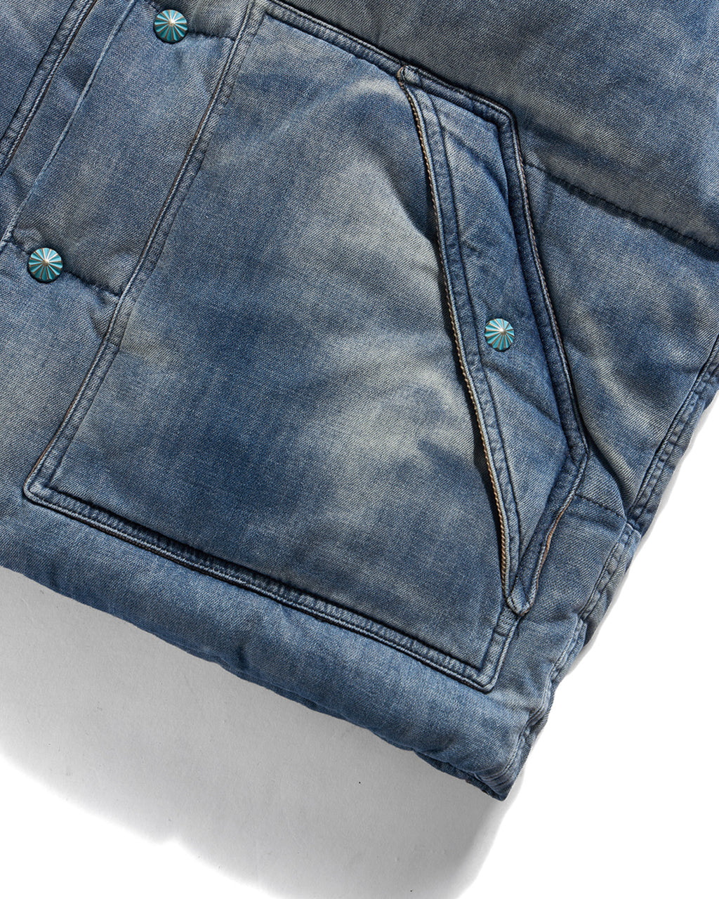 Eastlogue - Woody Mountain Down Vest (Indigo Denim) product image 5 | TRAB K-Fashion Australia