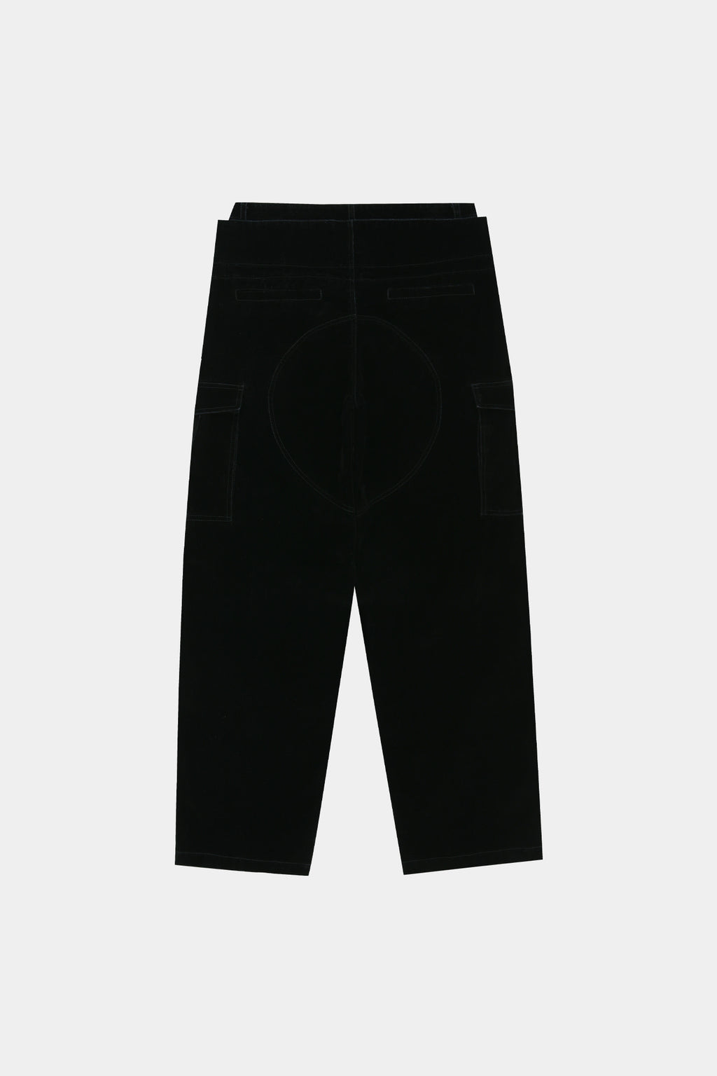 Andersson Bell - Flock Velvet Double Waist Wide-Leg Jeans (black) (Black) product image 14 | TRAB K-Fashion Australia