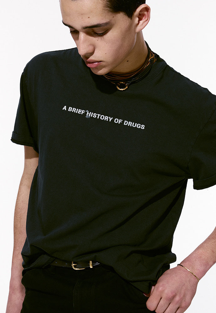 Tonywack - Drug Reference Garment Dyeing T-Shirt (Black Pigment) product image 5 | TRAB K-Fashion Australia