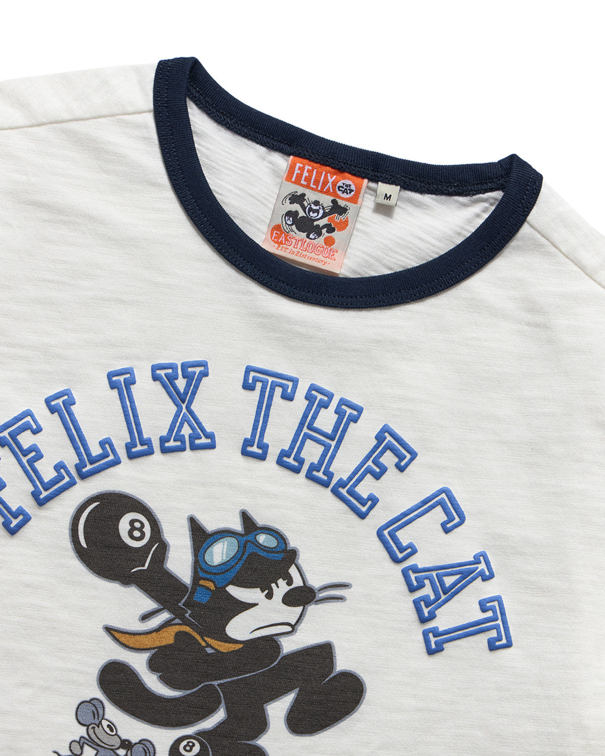 Eastlogue - Felix Division Ringer T-shirts (Off White & Navy) product image 3 | TRAB K-Fashion Australia