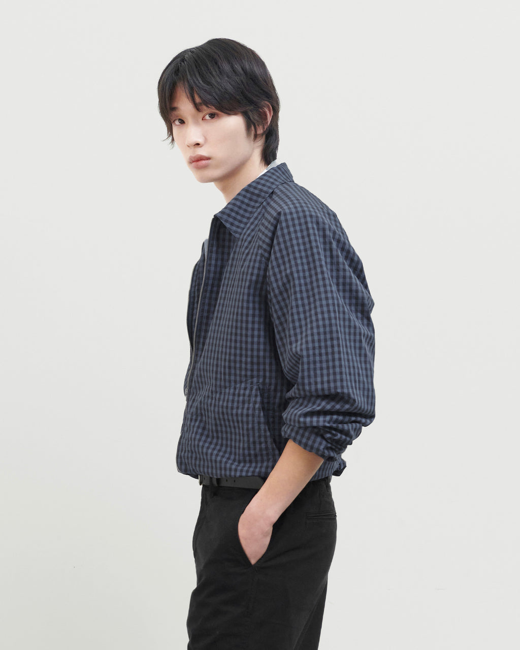 Brownyard - Check Blouson (Blue) product image 2 | TRAB K-Fashion Australia
