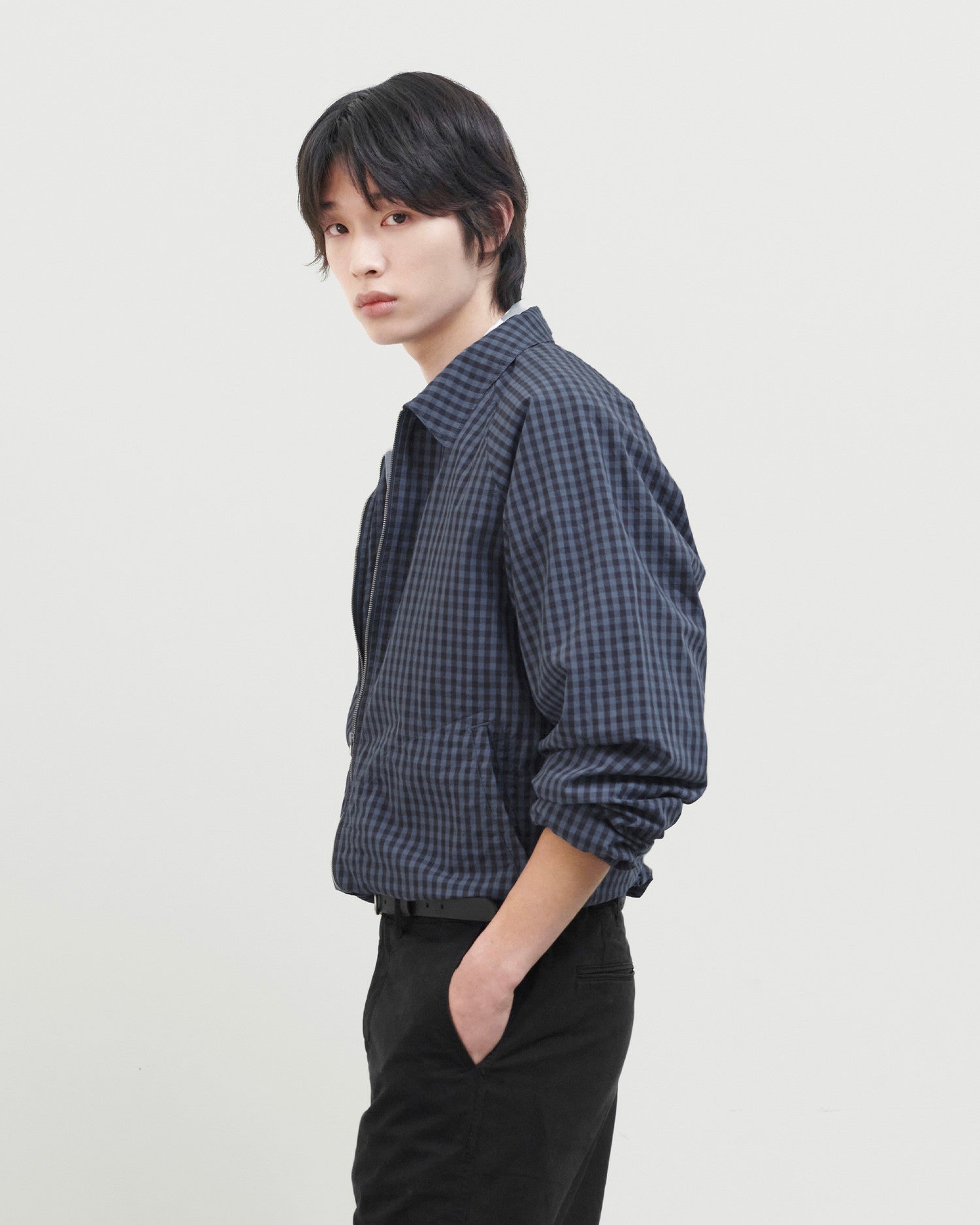 Brownyard - Check Blouson (Blue) product image 2 | TRAB K-Fashion Australia