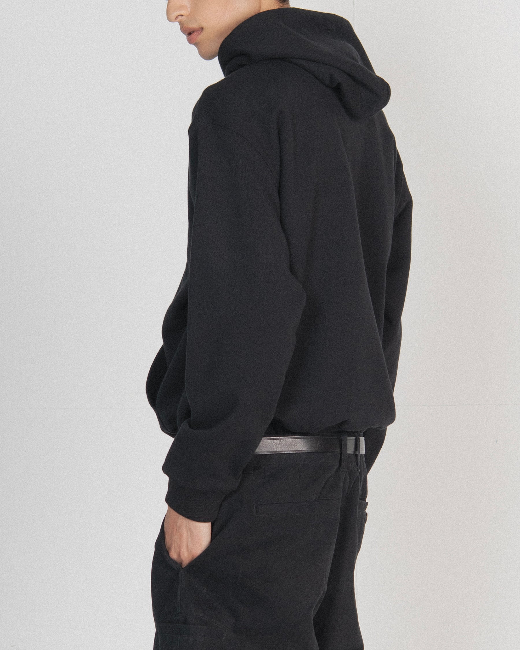 Brownyard - Soft Sweat Hoodie (Black) product image 5 | TRAB K-Fashion Australia