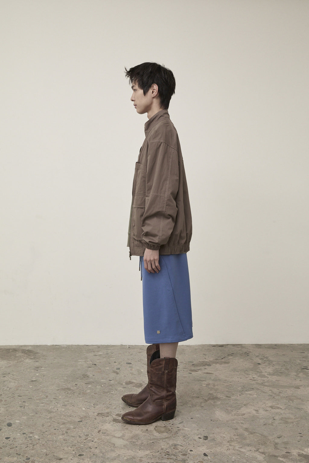 Matin Kim - Utility Bomber Jumper (Khaki Brown) product image 6 | TRAB K-Fashion Australia