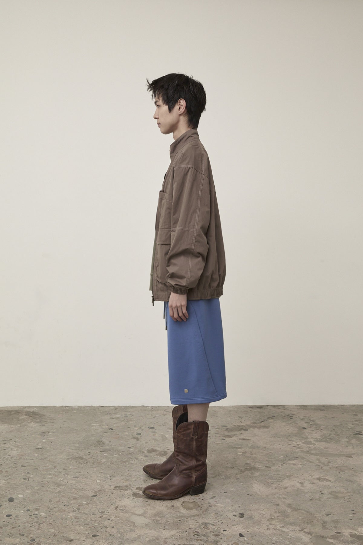 Matin Kim - Utility Bomber Jumper (Khaki Brown) product image 6 | TRAB K-Fashion Australia