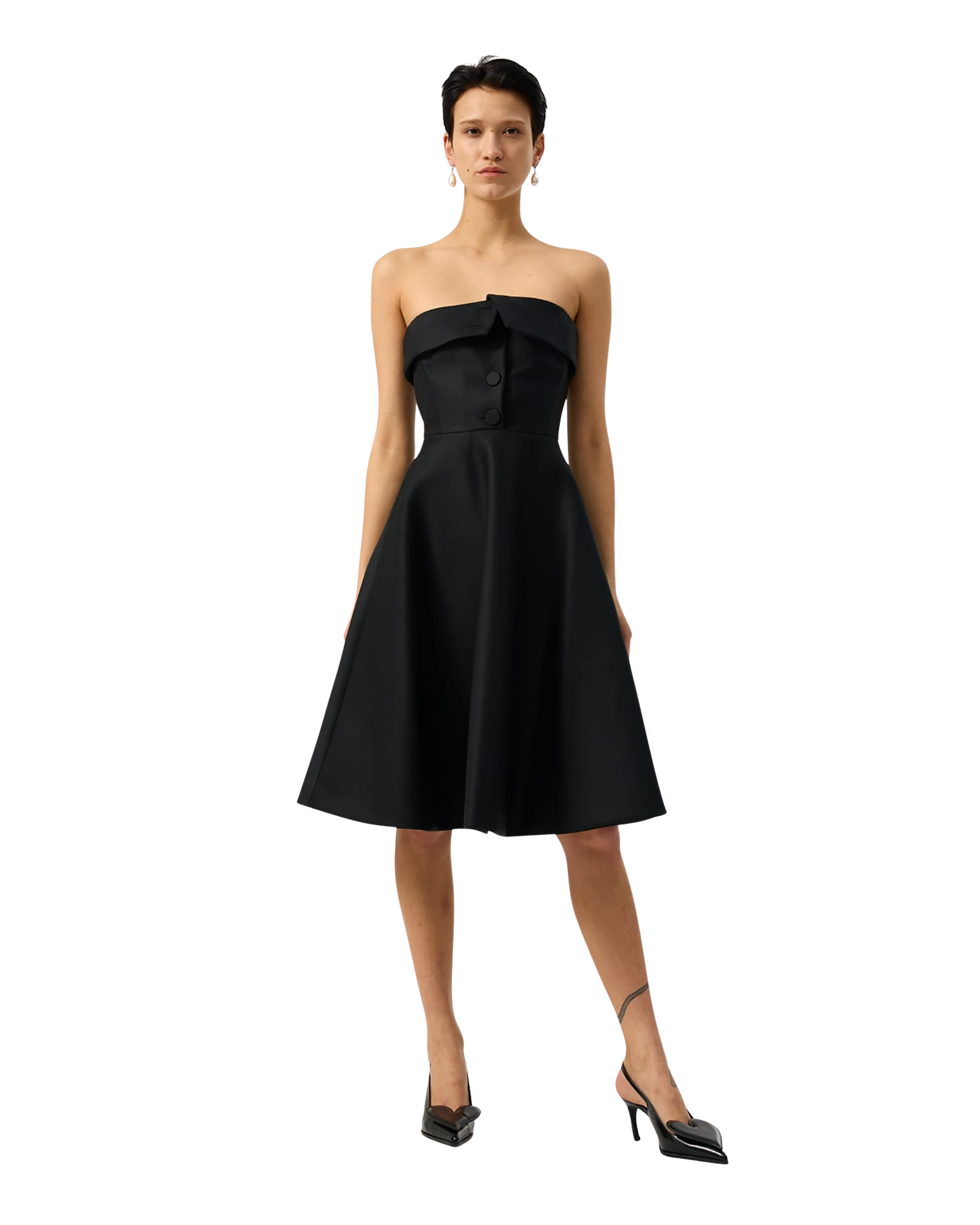 Kimhe Kim - Neo Emma Tube Top Midi Dress (Black) product image 1 | TRAB K-Fashion Australia