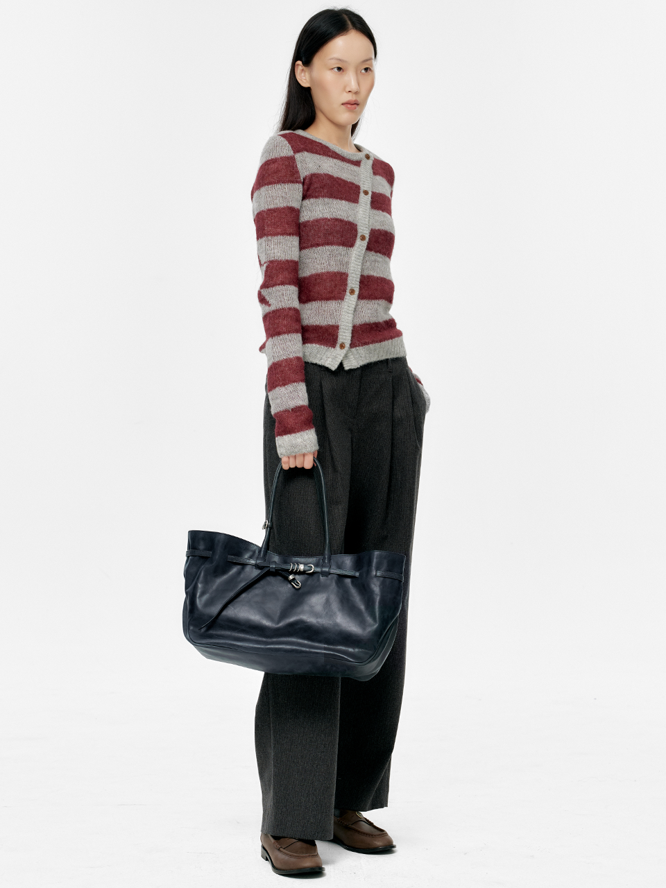 Marge Sherwood - Grandma Used Bag Large (Navy Pull-Up) product image 3 | TRAB K-Fashion Australia