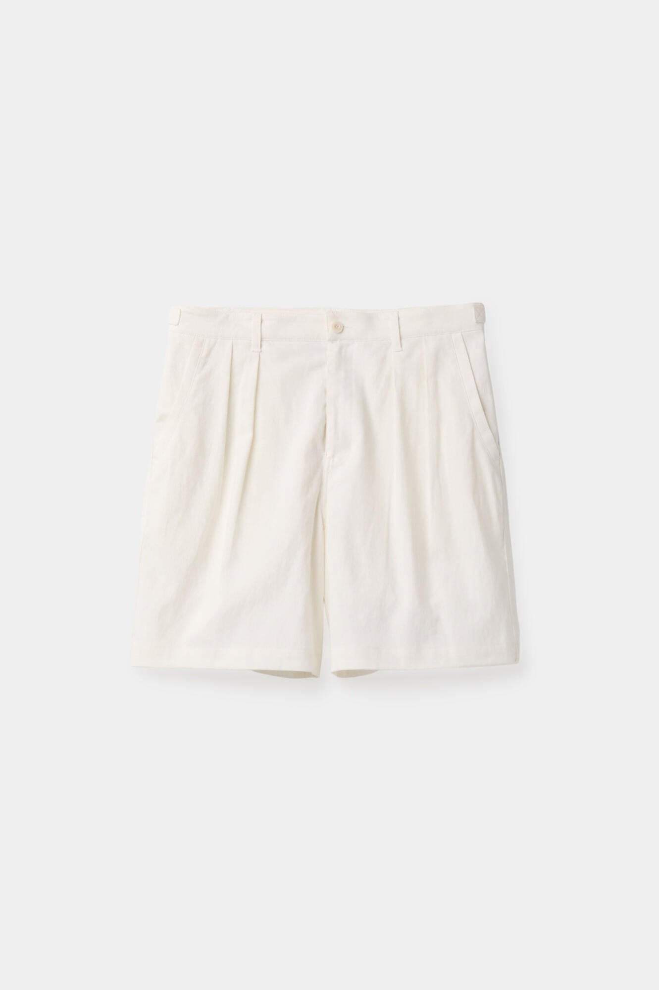 Coor - Two Tuck Linen Short Pants (White) product image 1 | TRAB K-Fashion Australia
