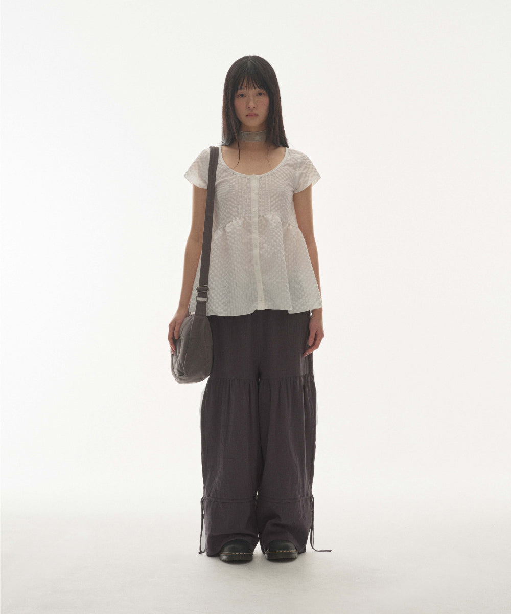 Coyseio - Pintuck Blouse (White) product image 4 | TRAB K-Fashion Australia