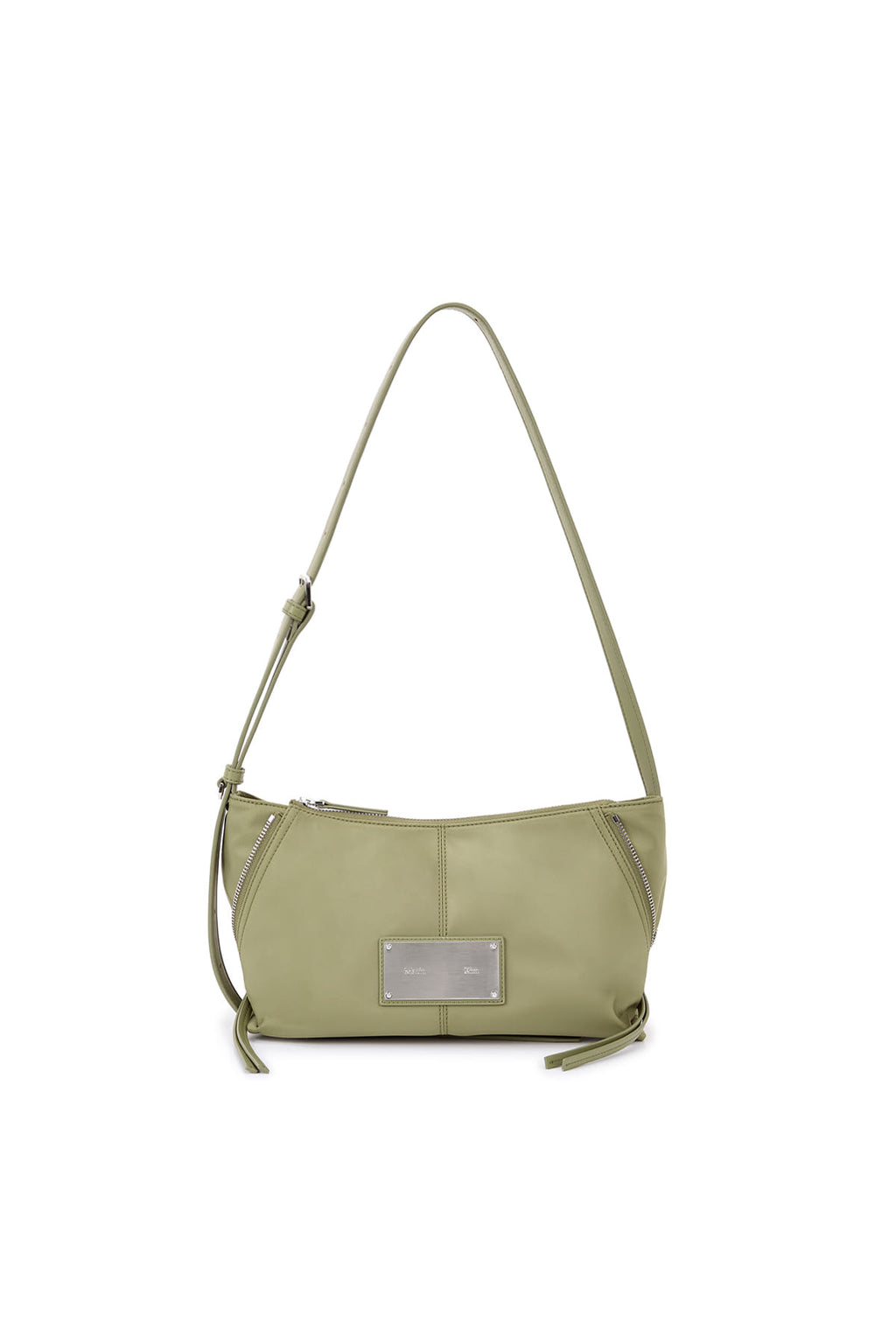 Matin Kim - Side Zipper Fabric Two Way Bag (Khaki) product image 1 | TRAB K-Fashion Australia