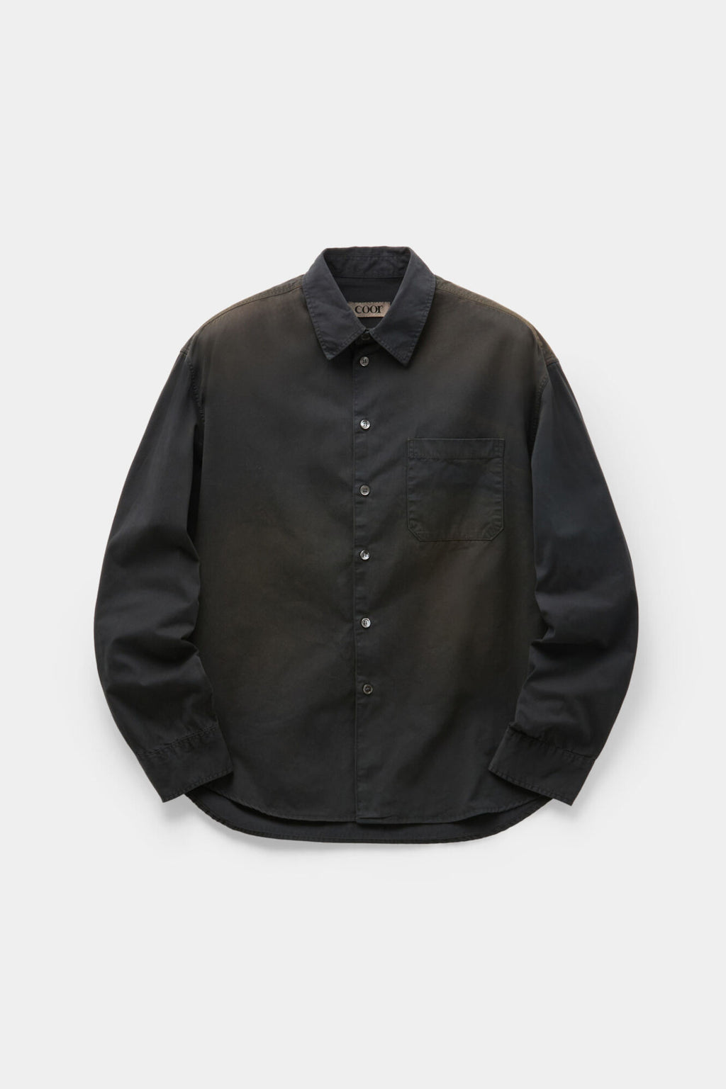 Coor - Washed Dyed Sun Faded Shirt (Washed Charcoal) product image 1 | TRAB K-Fashion Australia