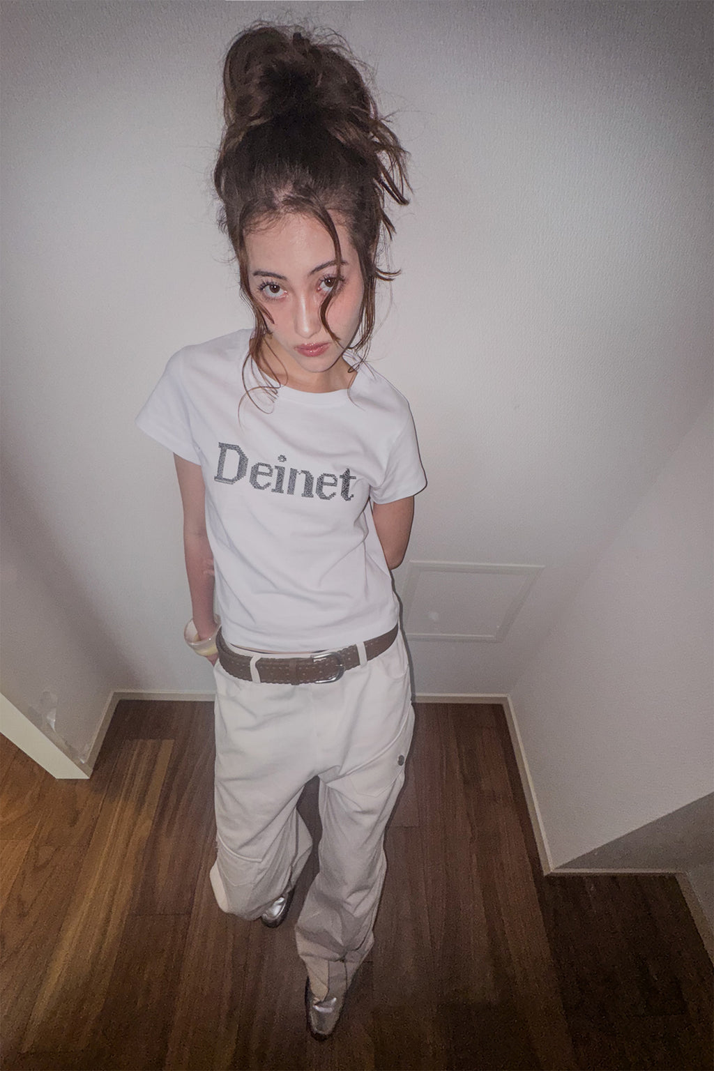 Deinet - Needle Point T-Shirt (White) product image 7 | TRAB K-Fashion Australia