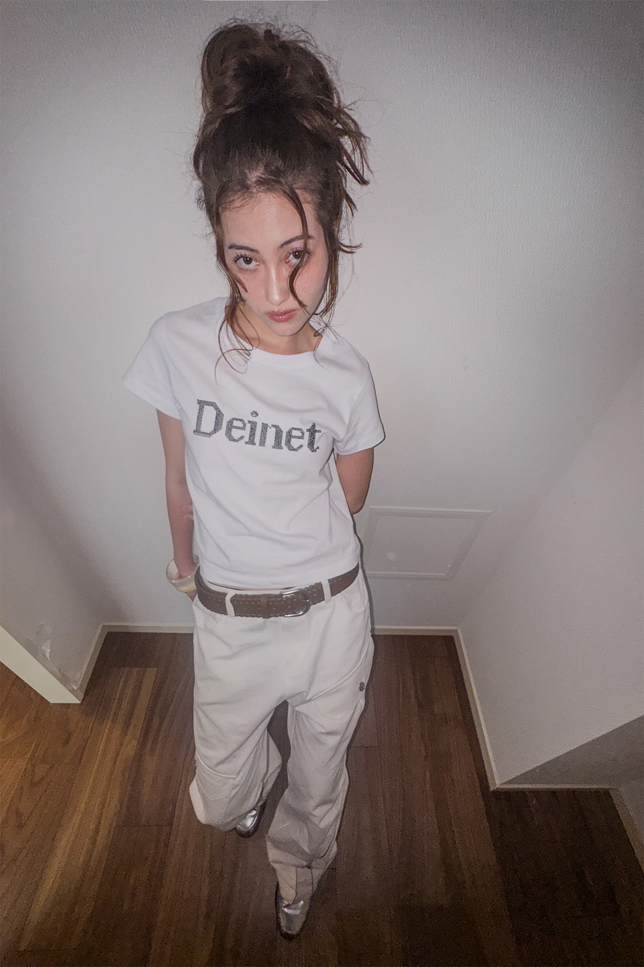 Deinet - Needle Point T-Shirt (White) product image 7 | TRAB K-Fashion Australia