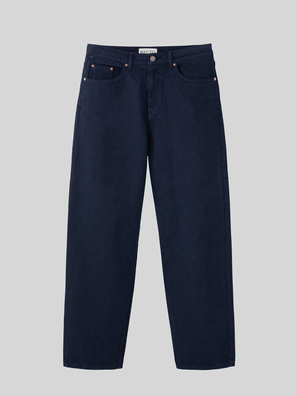 Recto - Regular Fit Denim Pants (Indigo Navy) product image 4 | TRAB K-Fashion Australia