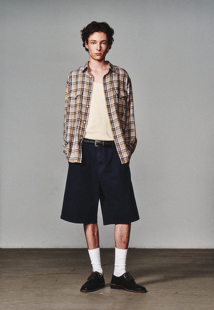Art if acts - Washed Bermuda Shorts (Vintage Navy) product image 4 | TRAB K-Fashion Australia