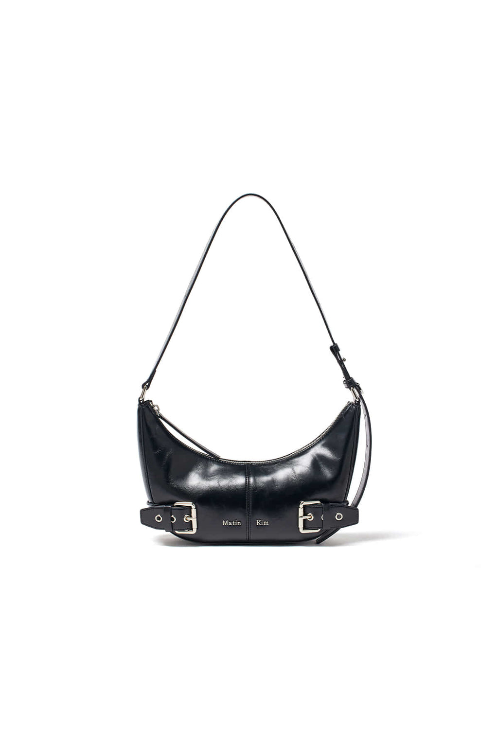Matin Kim - Belted Shoulder Bag (Black) product image 1 | TRAB K-Fashion Australia