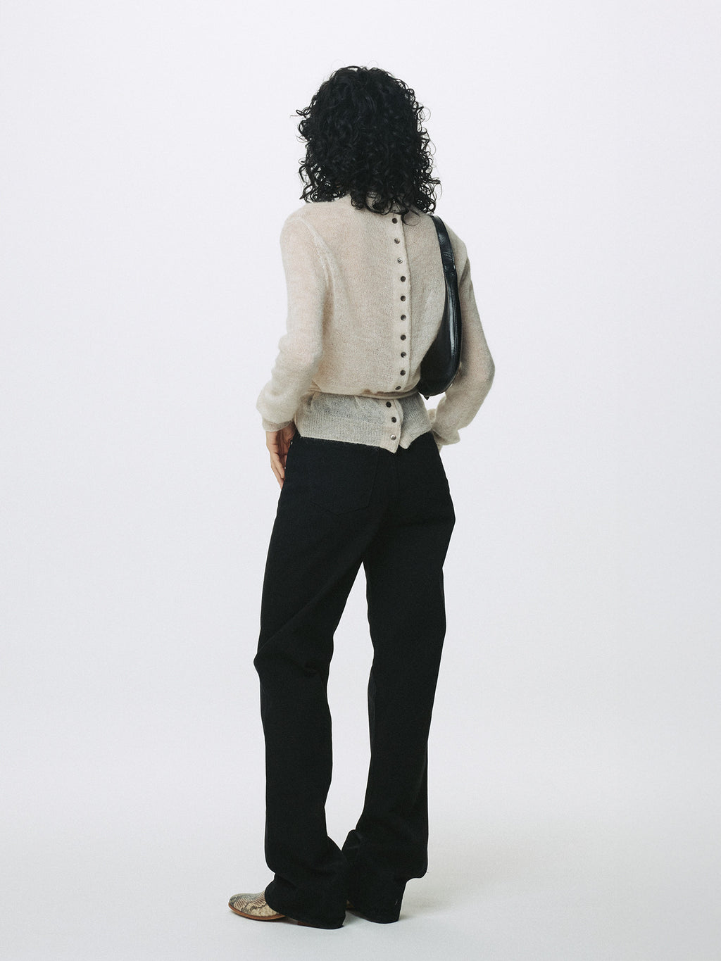 Tonywack - Twisted Seam Straight-Leg Denim Jeans (Black) product image 3 | TRAB K-Fashion Australia