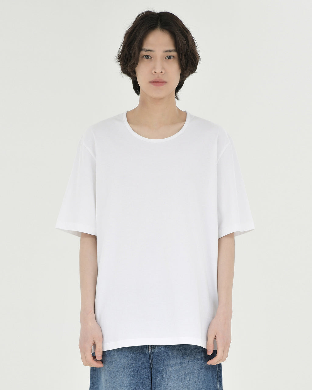 Brownyard - U Neck T Shirt (White) product image 1 | TRAB K-Fashion Australia