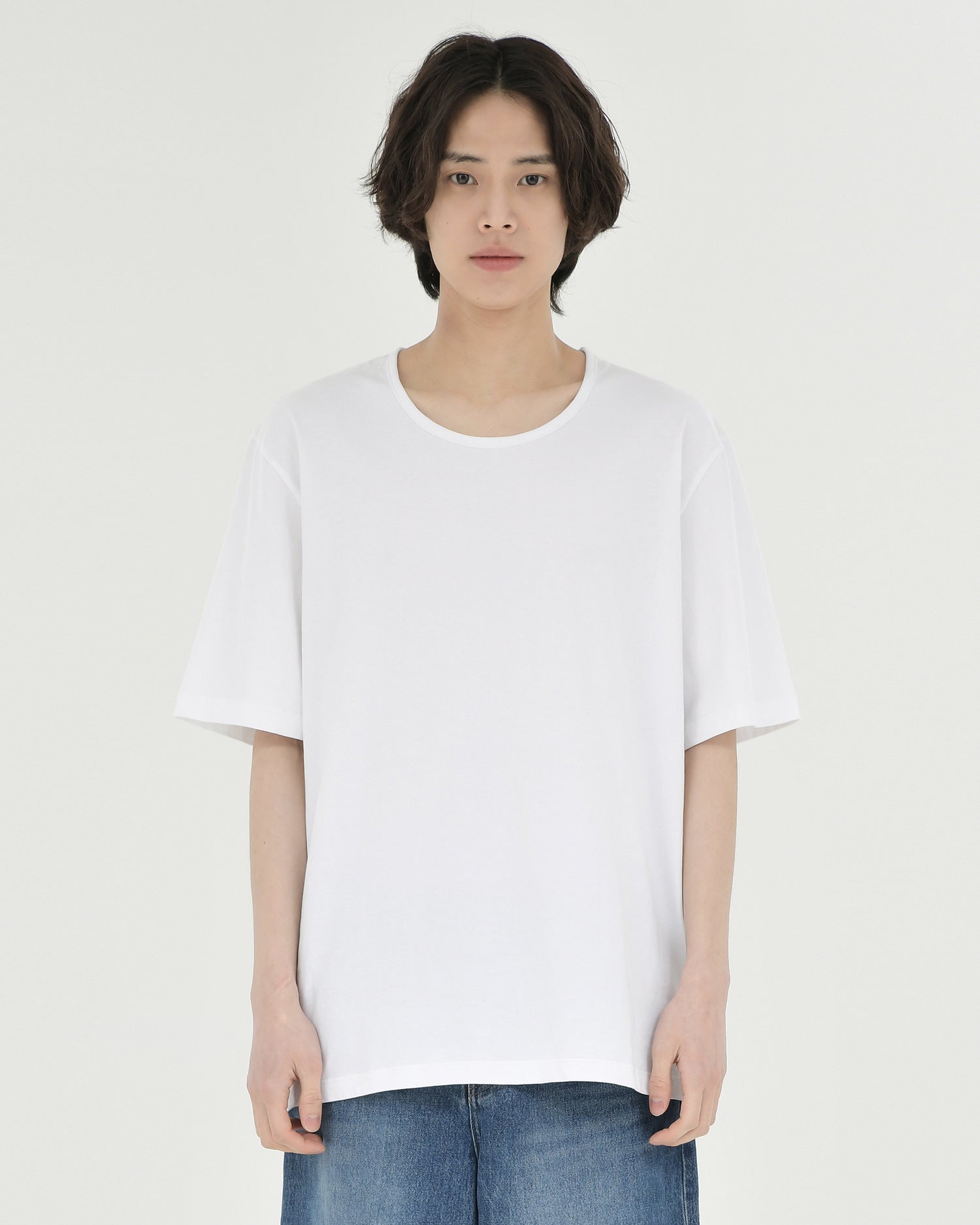 Brownyard - U Neck T Shirt (White) product image 1 | TRAB K-Fashion Australia