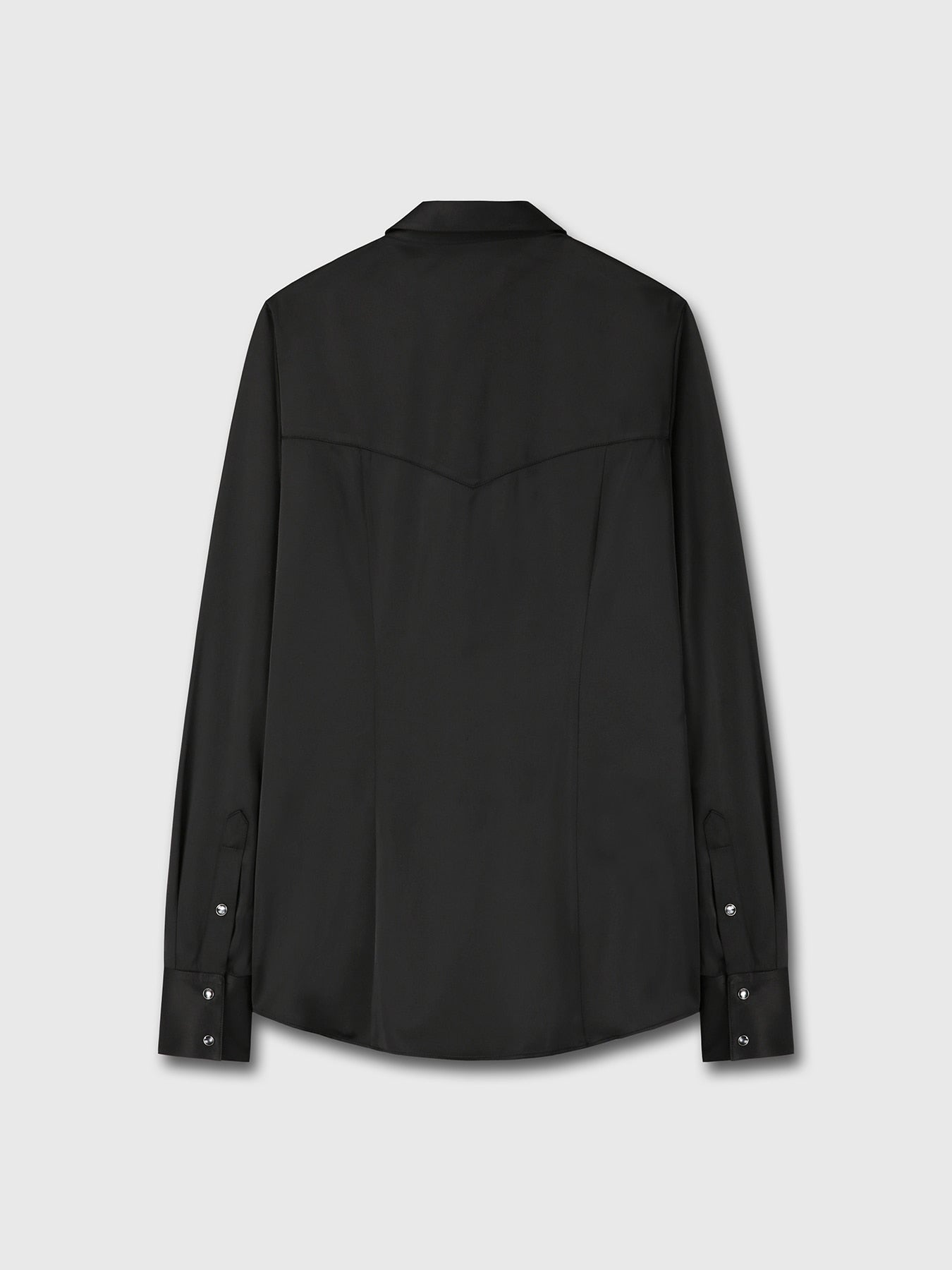 Tonywack - Satin Regular-Fit Shirt (Black) product image 8 | TRAB K-Fashion Australia