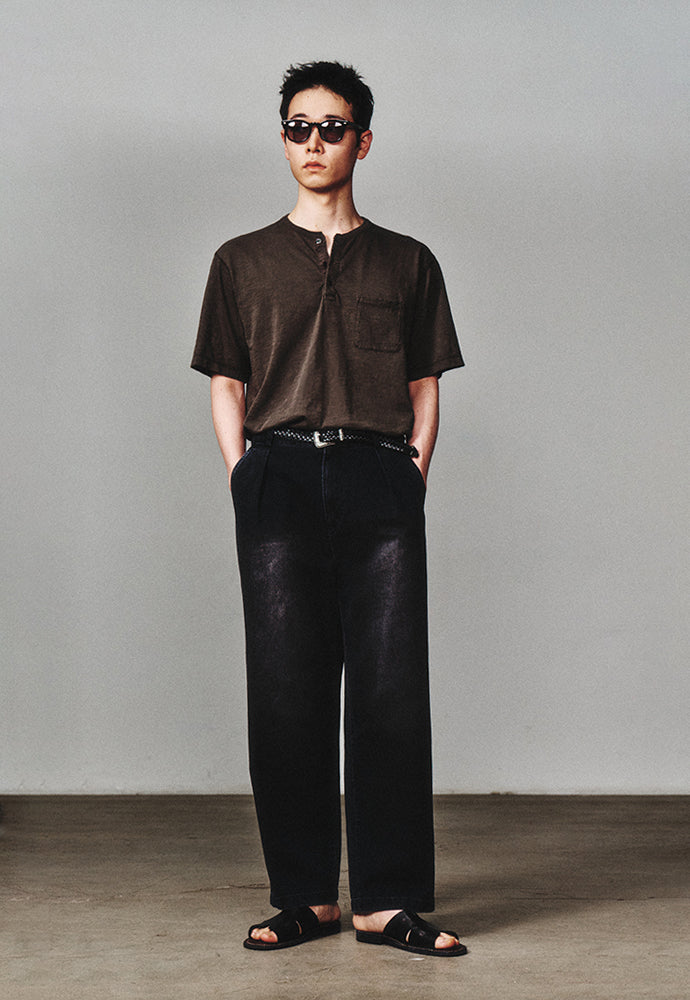 Art if acts - Henley S/S Tee (Faded Charcoal) product image 5 | TRAB K-Fashion Australia