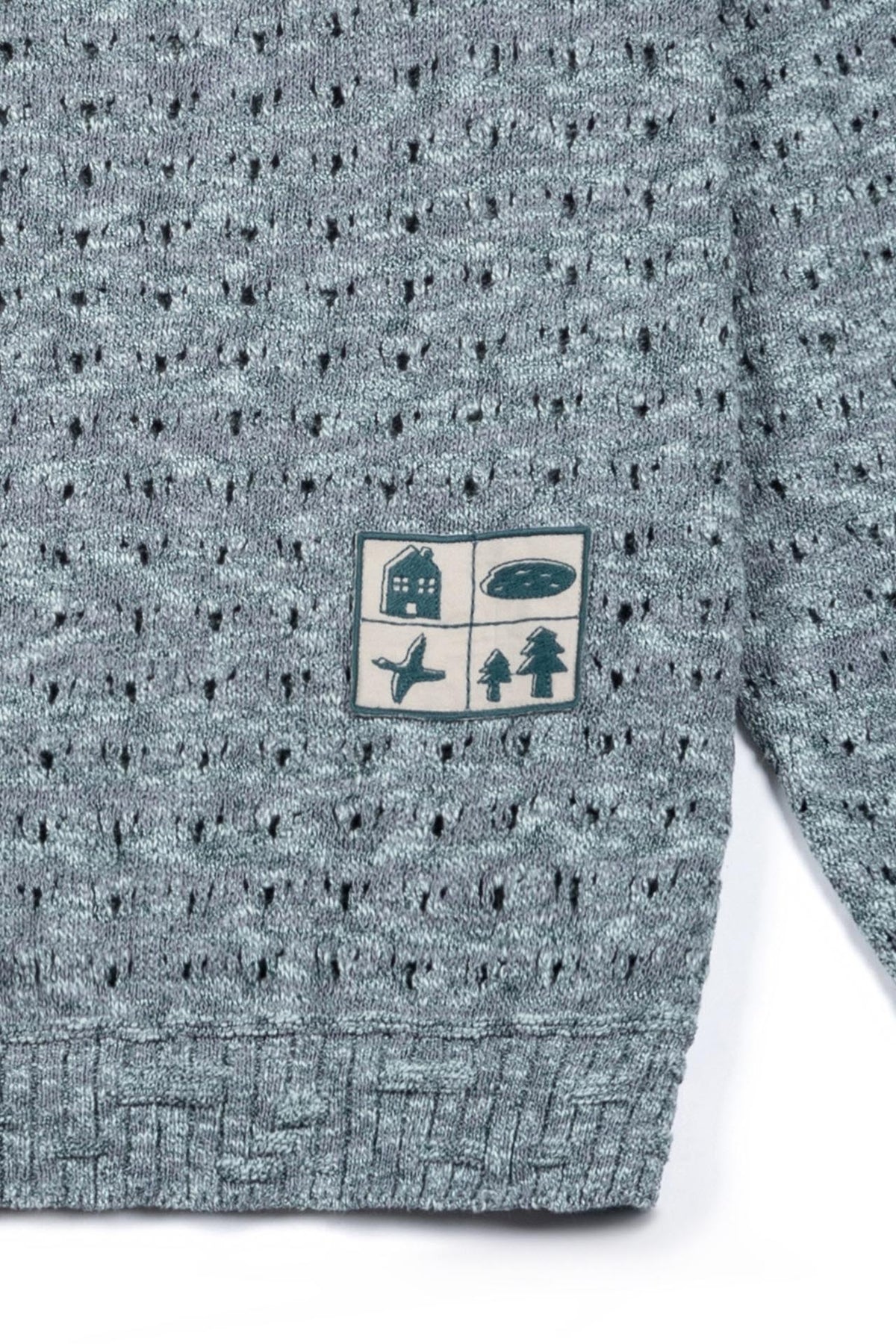 Ioedle - Window View Mesh Knit Blue (Green) product image 5 | TRAB K-Fashion Australia