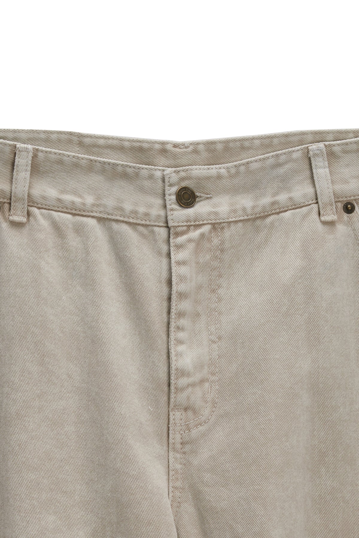 Matin Kim - Side Point Color Denim Pants (Beige) product image 3 | TRAB K-Fashion Australia