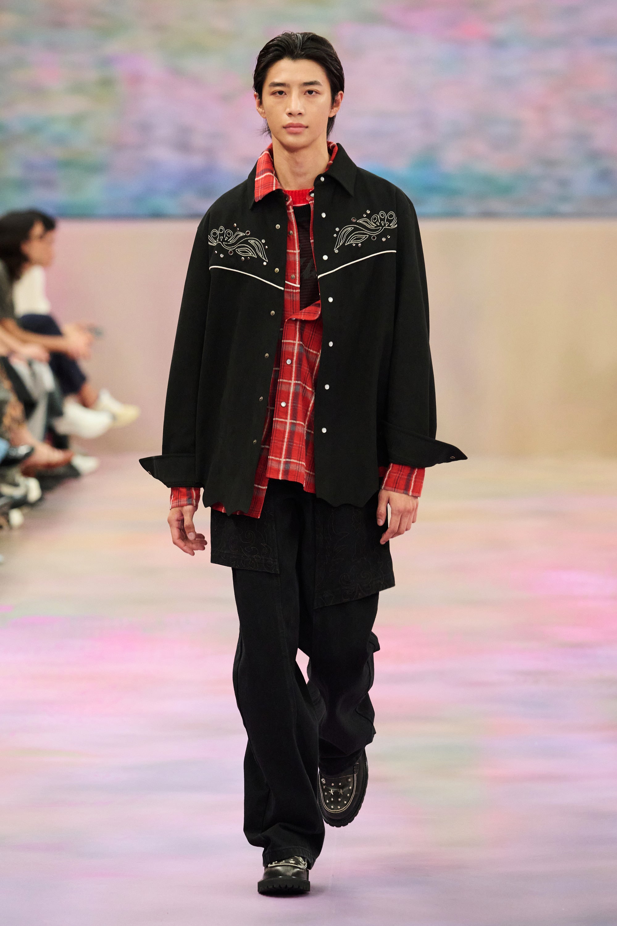 Andersson Bell - Lemmans Faux-Suede Shirts (Black) product image 7 | TRAB K-Fashion Australia