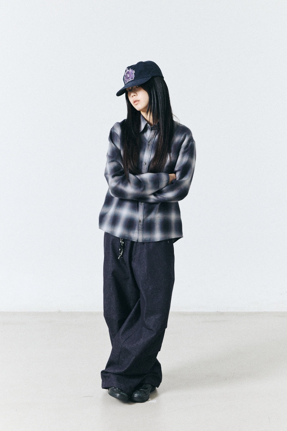 Hatchingroom - Regular Shirt Ombre Check (Blue/Grey) product image 11 | TRAB K-Fashion Australia