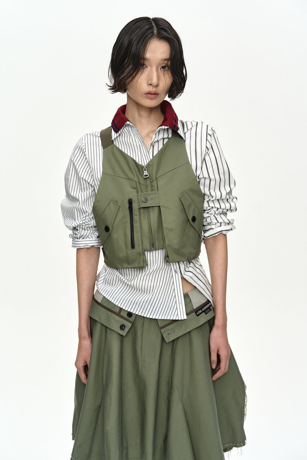 Andersson Bell - 'some Might Say' Utility Vest (Khaki) product image 5 | TRAB K-Fashion Australia