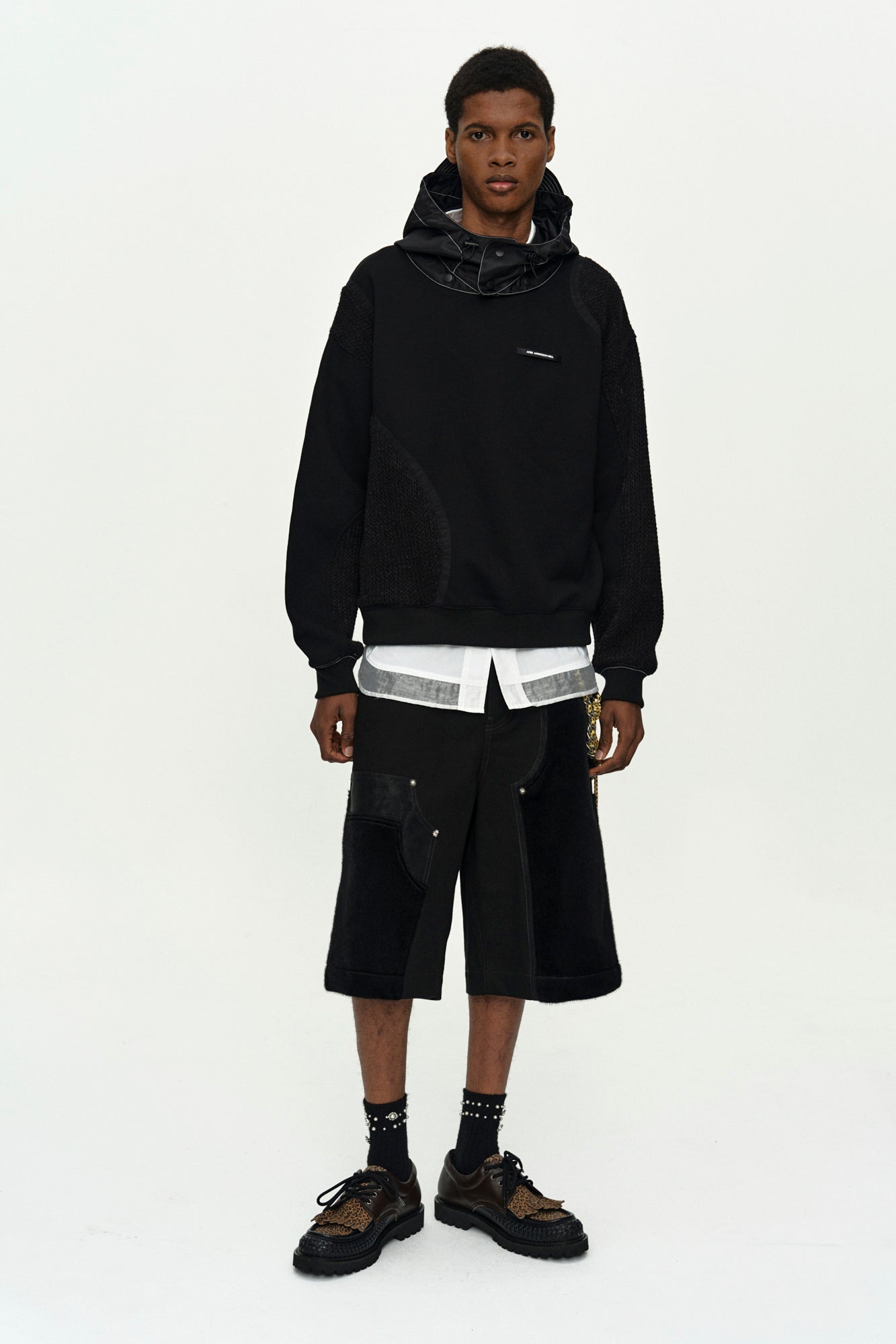 Andersson Bell - Detachable Balaclava Sweatshirt (Black) product image 2 | TRAB K-Fashion Australia