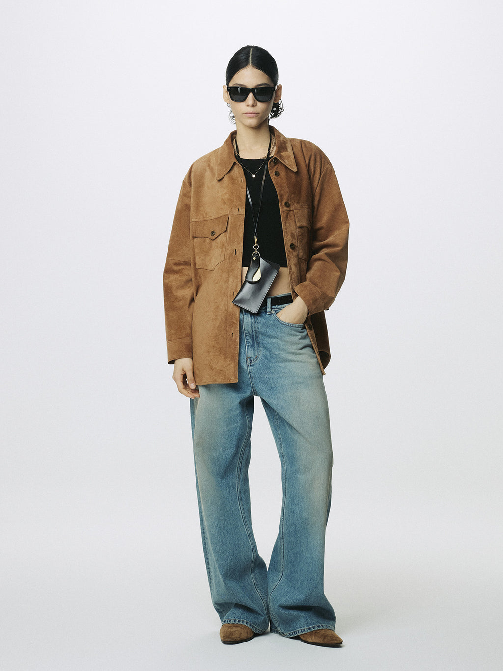 Tonywack - Western Suede Overshirt (Tobacco) product image 1 | TRAB K-Fashion Australia