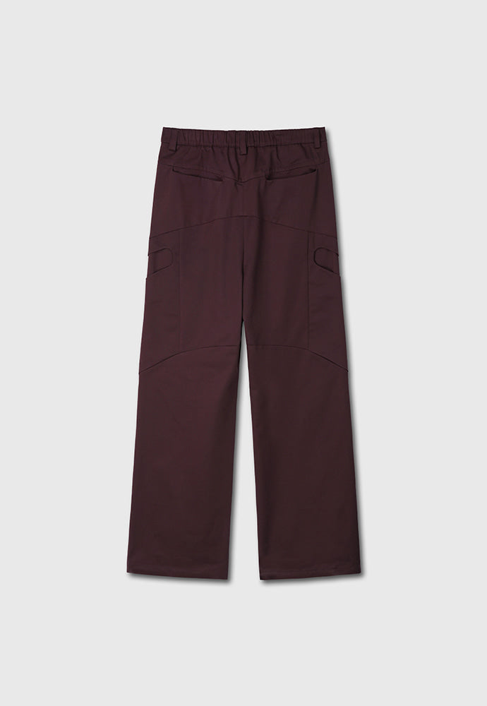 Tonywack - High Density Curved Multi-Pocket Pants (Dark Burgundy) product image 8 | TRAB K-Fashion Australia
