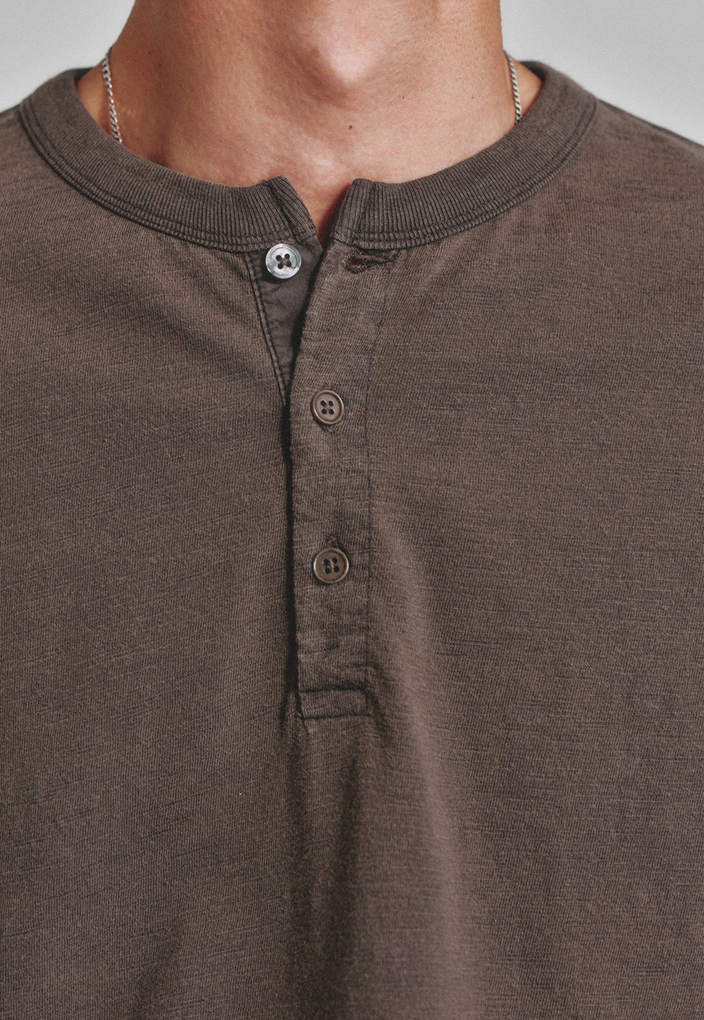 Art if acts - Garment Dyed Henley Long Sleeve (Charcoal) product image 5 | TRAB K-Fashion Australia