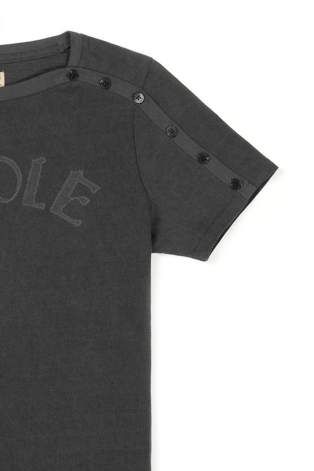 Ioedle - Closure Logo Boat Neck T-Shirt (Charcoal) product image 5 | TRAB K-Fashion Australia