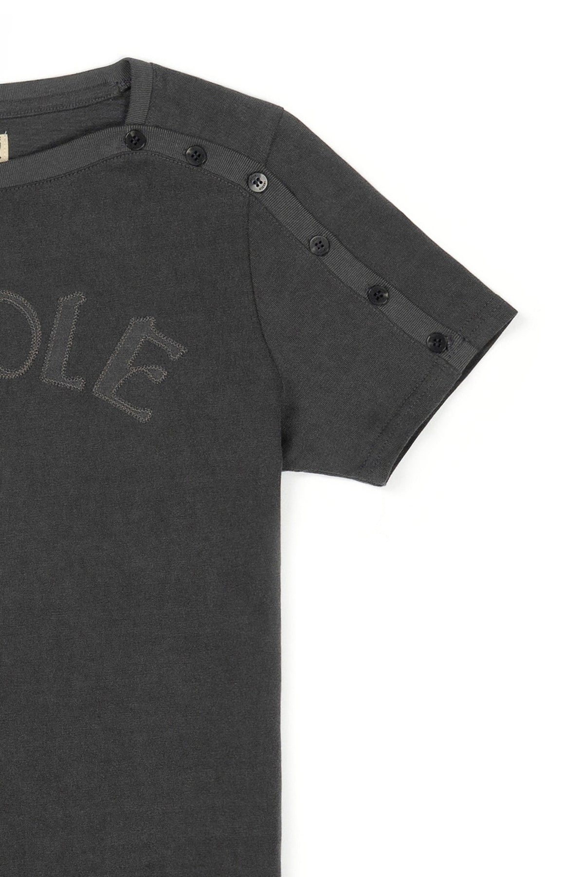 Ioedle - Closure Logo Boat Neck T-Shirt (Charcoal) product image 5 | TRAB K-Fashion Australia