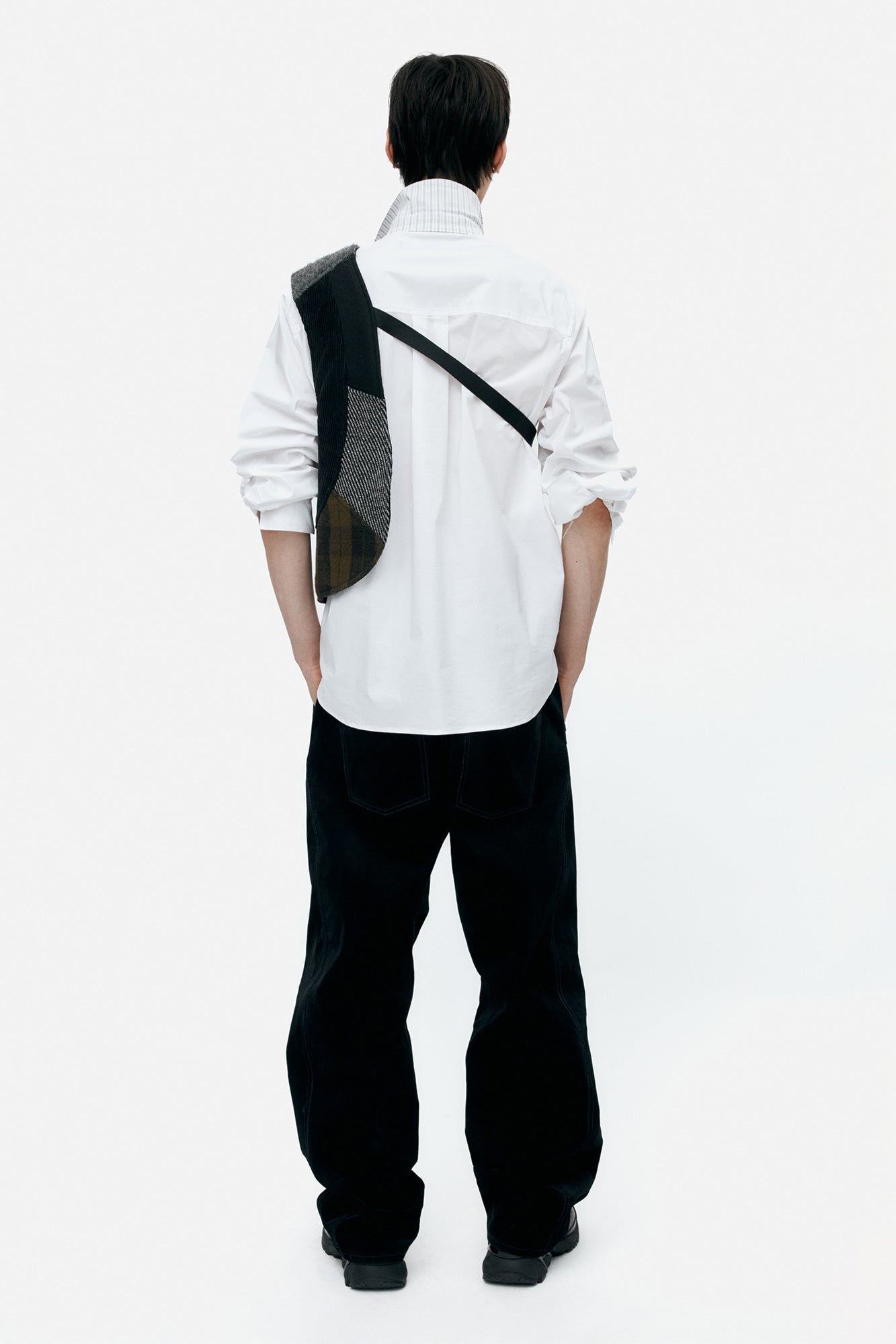 Andersson Bell - Patchwork One-Arm Vest (Multi) product image 3 | TRAB K-Fashion Australia