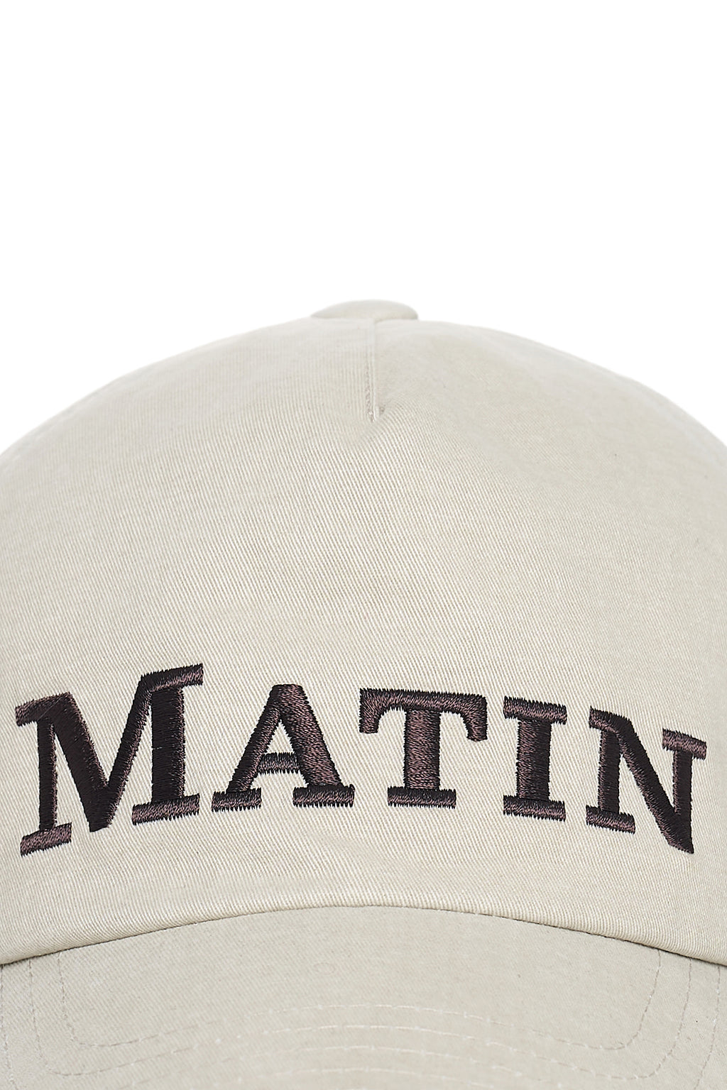 Matin Kim - Matin Flat Crown Ball Cap (Beige) product image 4 | TRAB K-Fashion Australia
