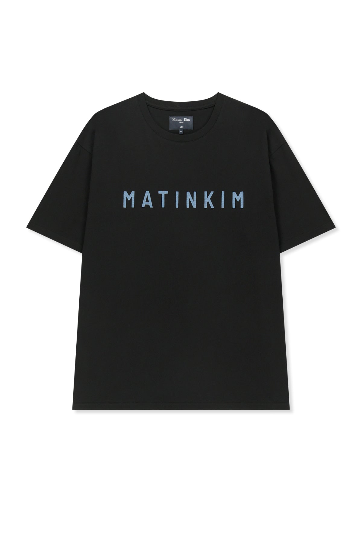 Matin Kim - Applique Felt Logo Top (Strong Black) product image 1 | TRAB K-Fashion Australia