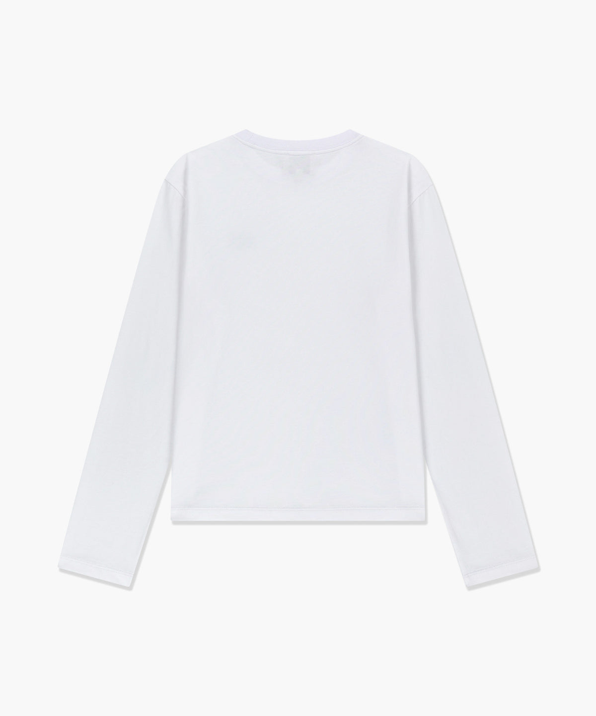 Marithe & Francois Girbaud - Small Classic Logo Long Sleeve Tee (White) product image 6 | TRAB K-Fashion Australia