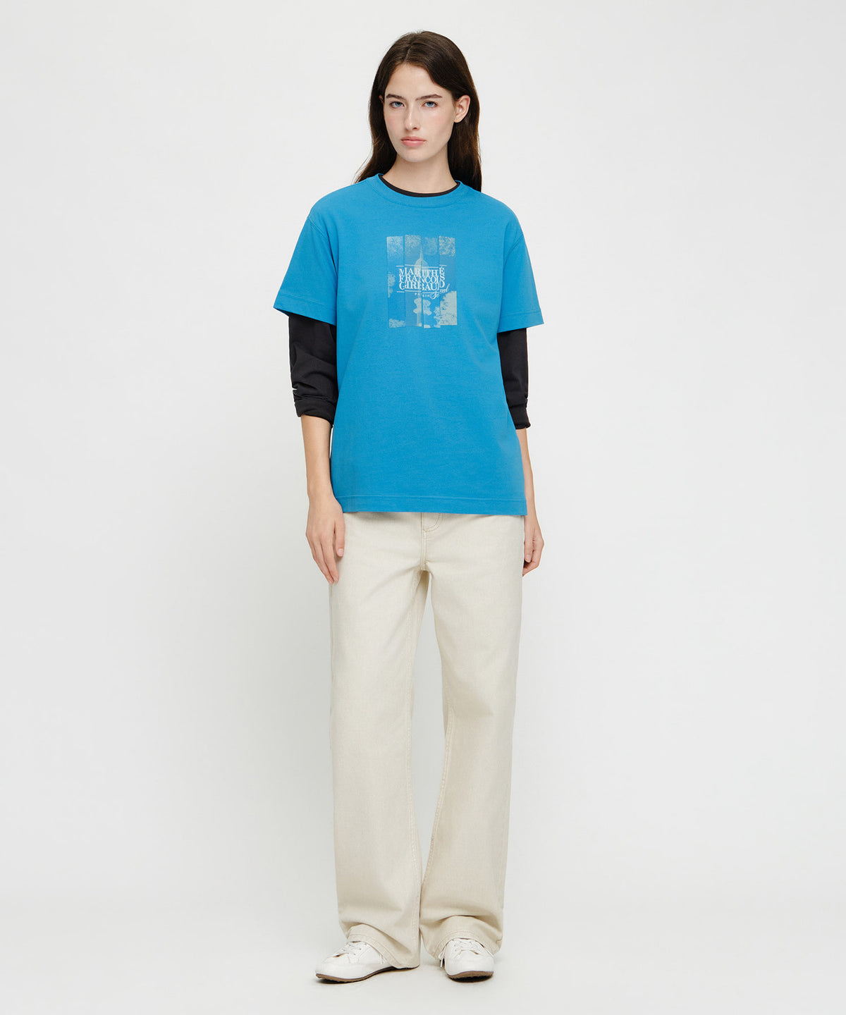 Marithe & Francois Girbaud - Seoul Exclusive Graphic Tee (Light Blue) product image 4 | TRAB K-Fashion Australia