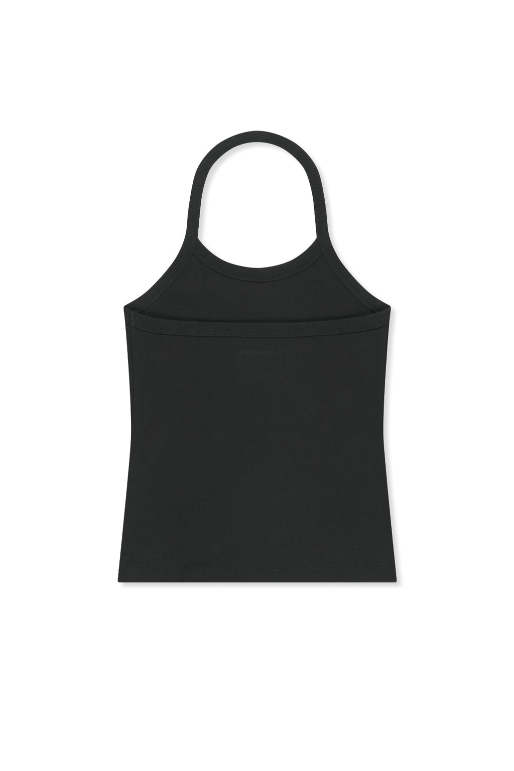 Matin Kim - Label Detail Halter Tank Top (Black) product image 2 | TRAB K-Fashion Australia